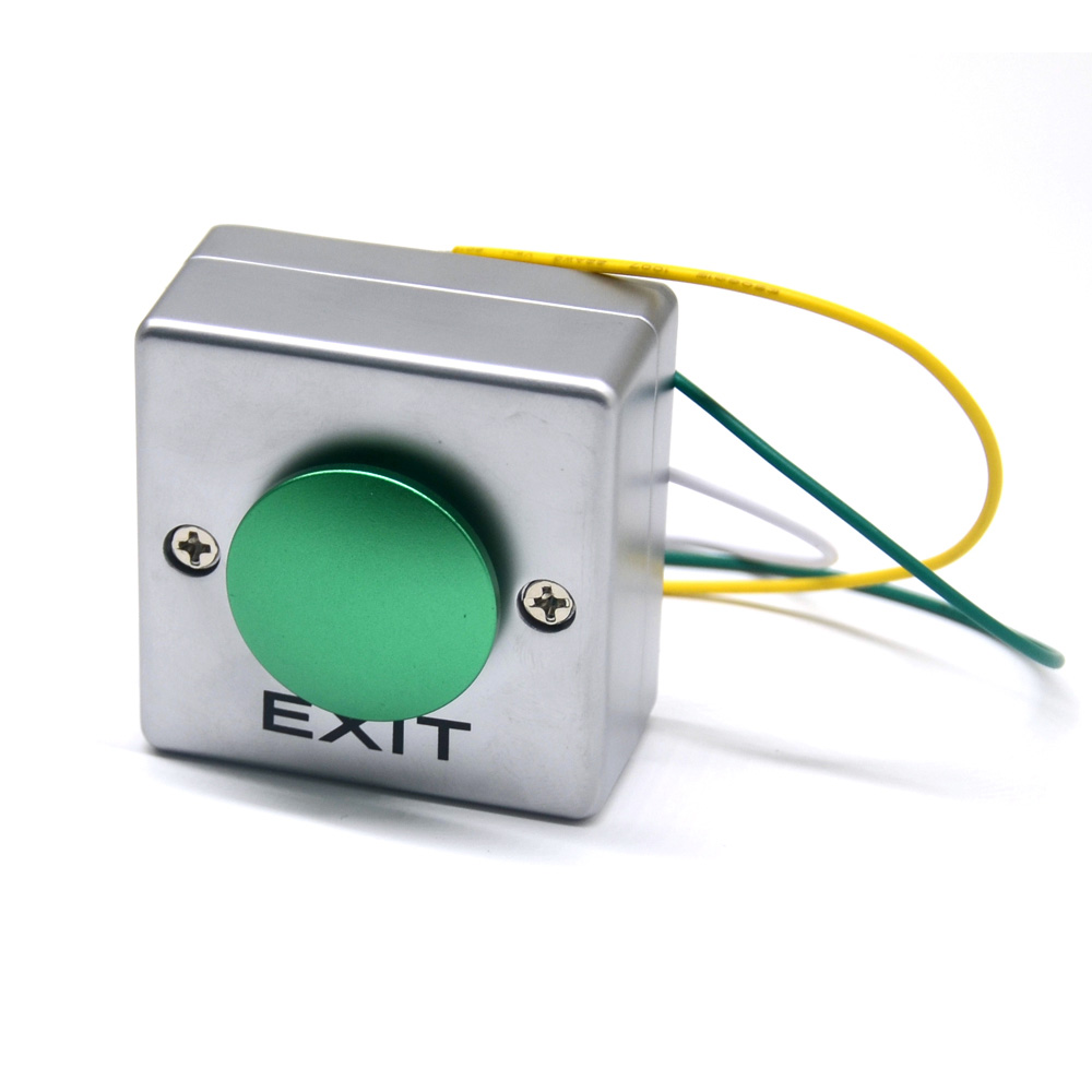 Automatic Door Release Automotive Switches Emergency Button Switch Metal DC 12V Push Button Exit Switch