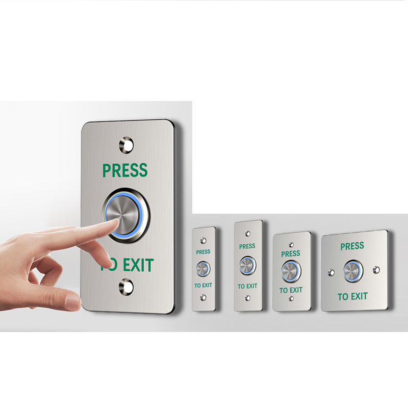 زر الخروج المقاوم للتسلية لا يوجد مفتاح الضغط على الباب غير القابل للصدأ