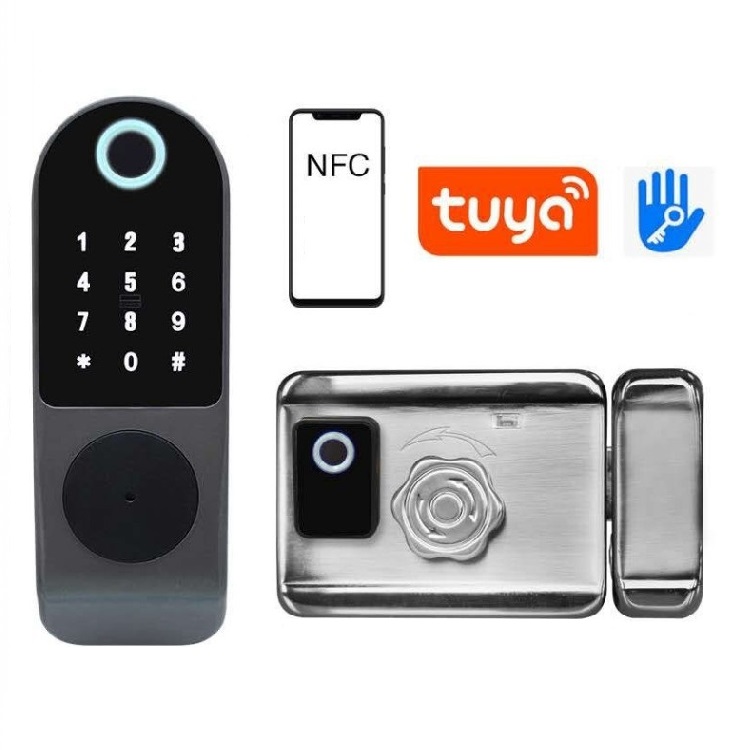 Smart Tuya TT LOCK Fingerprint Bluetooth Apartment Door Lock for Gate