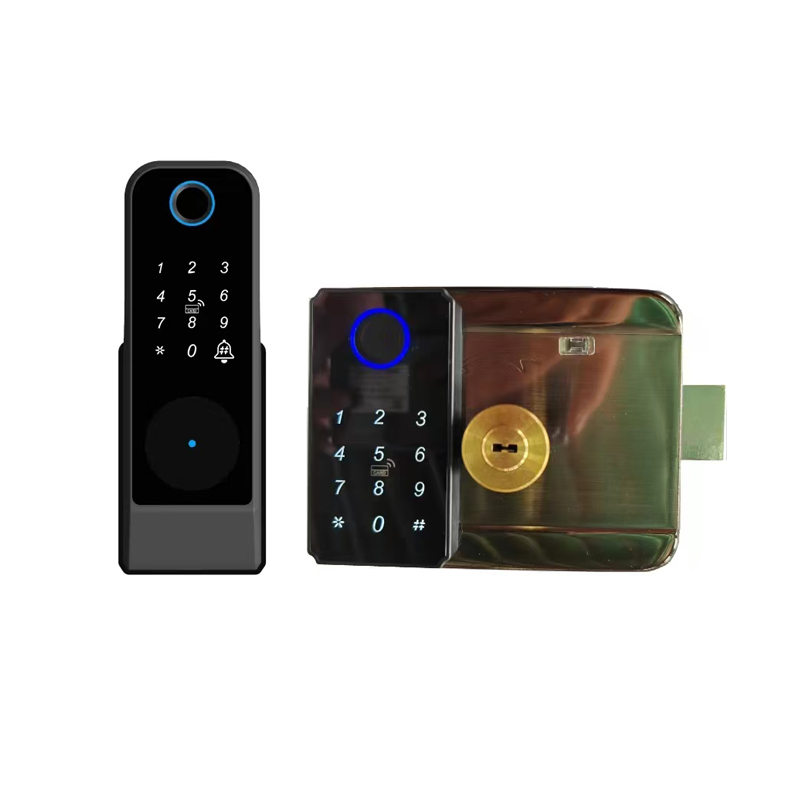 2024 홈 게이트 지능형 Tuya 생체 인식 지문 디지털 스마트 전기 림 잠금 장치