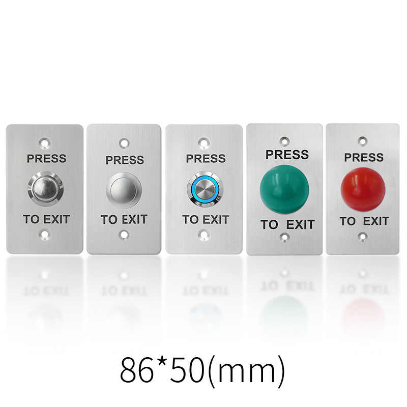 High quality access control door contact switch press to exit release button with LED indicator light