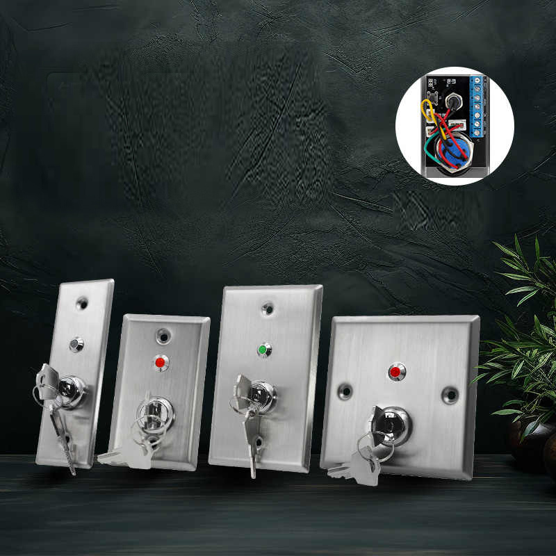 Key Switch Stainless steel Door Release Button Metal Key button