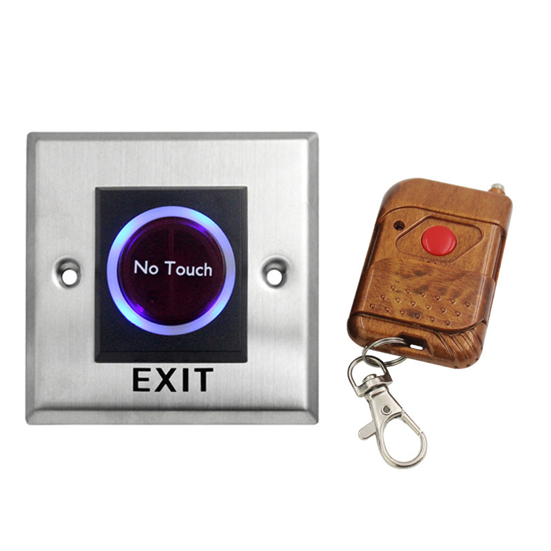 433Mhz DC12V 적외선 무선 전자 도어 보안 종료 원격 제어 버튼 터치 없음 액세스 유도 스위치