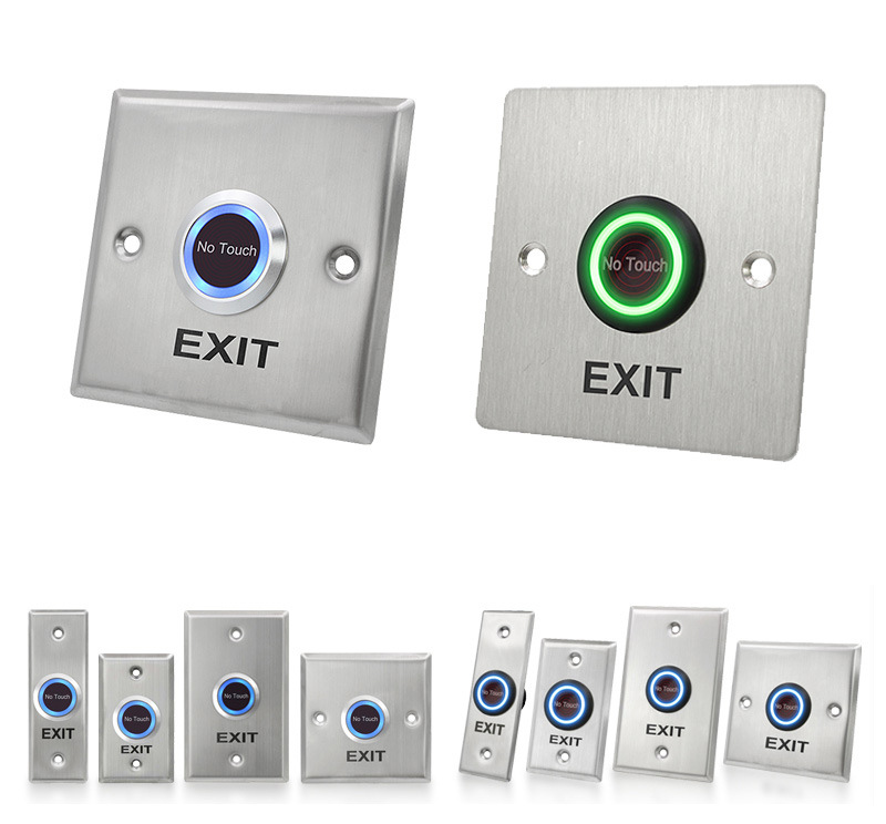 Dokunma Çıkış Anahtarı Düğmesi Temassız Çıkış Düğmesi Erişim Kontrolü Kapı Anahtarı Dokunsuz Çıkış Düğmesi