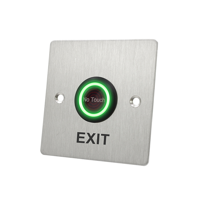 Akıllı Otomatik Kapı Sürümü Açık Erişim Kontrol Sistemi Dokunsuz Kızılötesi Sensör Dokunma Çıkış Düğmesi Anahtarı Paslanmaz Çelik