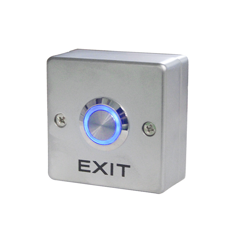 Stainless Steel Exit Door Release Door Access Control Plastic Exit Button Contactless Slim Push Button Switch