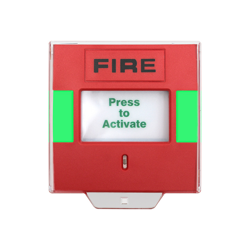 Security Alarm System Emergency Door Release Square Emergency Break Glass Manual Call Point Adressable