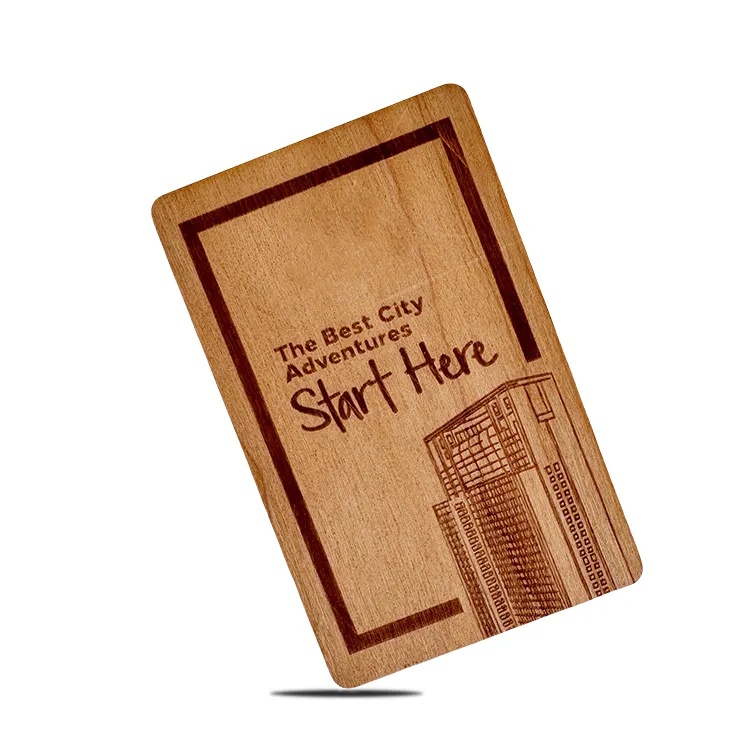 프로모션 가격 맞춤형 RFID 목재 대나무 호텔 키 카드 나무 NFC 액세스 제어 카드