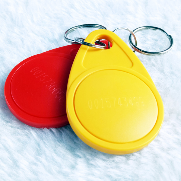 13.56mhz IC Card ABS Keychain Custom Logo Colorful Rfid Key Chain 125khz Keyfob Tag for Access Control