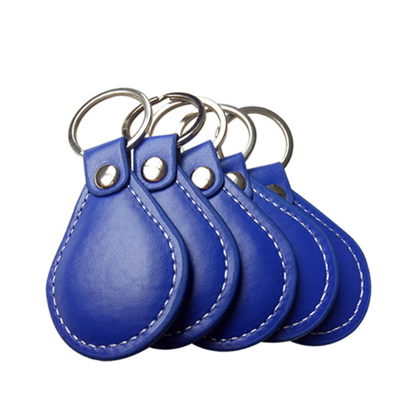 13.56MHz F08 شعار مخصص مطبوع Keyfob Ultralight NFC Keytag Rfid Leather Tag Tag Tag