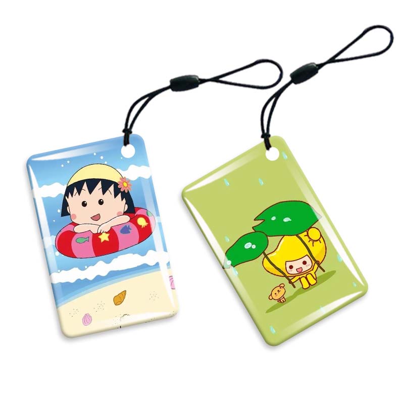 Benutzerdefinierte Formgestaltung 13.56 MHz wasserdichtes Epoxidwesen Google Review NFC -Karte mit QR -Codedruck