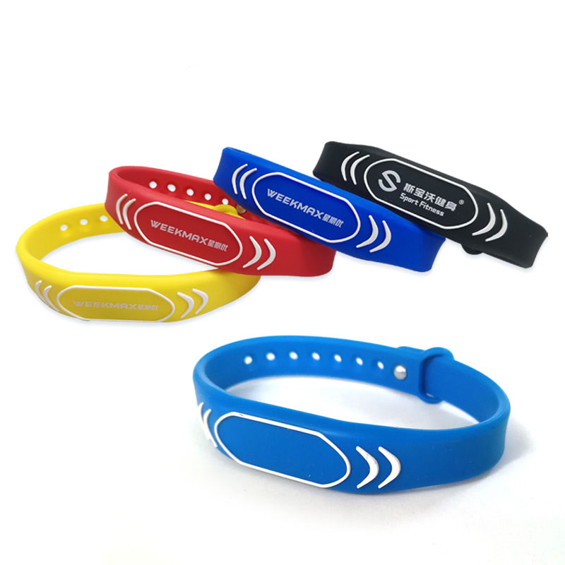 批发125kHz/13.56MHz智能手镯可打印的儿童识别腕带手镯，用于游泳
