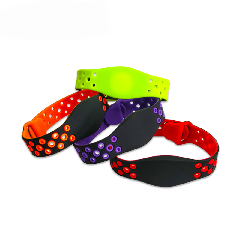 高质量13.56MHz RFID通风智能儿童识别腕带手镯防水腕带较差