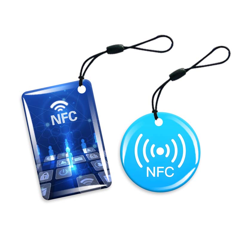 Реттелетін дөңгелек пішіні 13,56 МГц NFC жапсырма желім картасы телефон UID NFC эпоксидті шайырлы тег