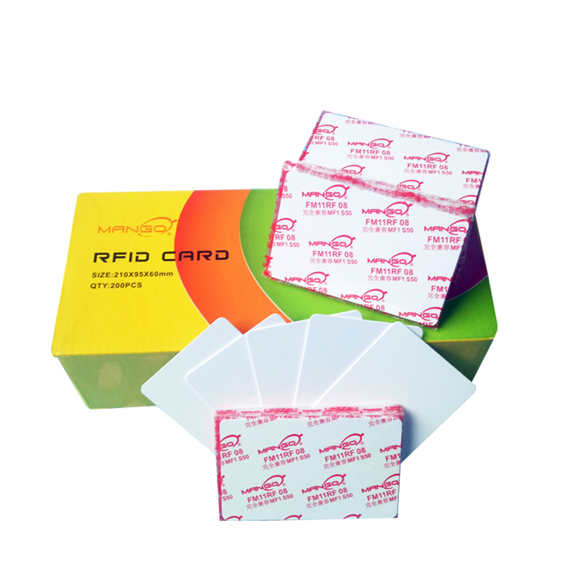 Stok 125kHz/13.56MHz 1.8mm Kalınlık RFID Mango Kartı Erişim Kontrolü