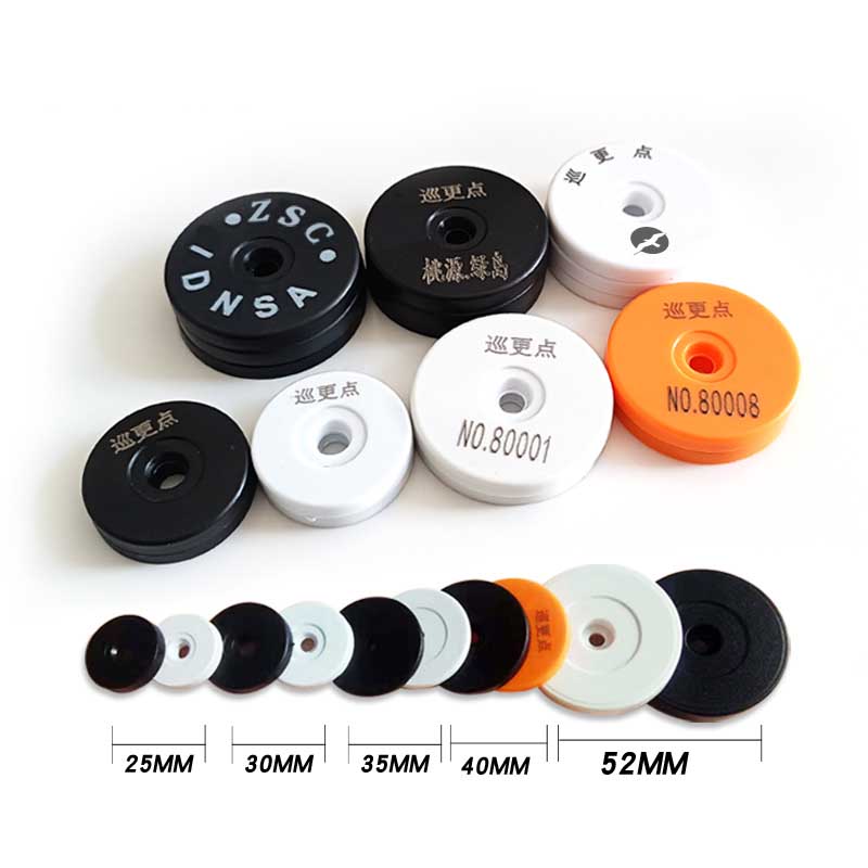 مميز مقاوم للمعادن المضادة للمعادن ، رمز RFID NFC الصلبة في الهواء الطلق.