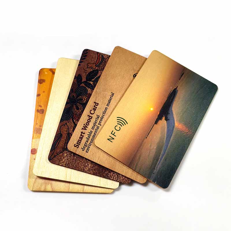 RFID木制NFC酒店钥匙卡定制竹木卡与芯片激光雕刻RFID木制酒店钥匙卡