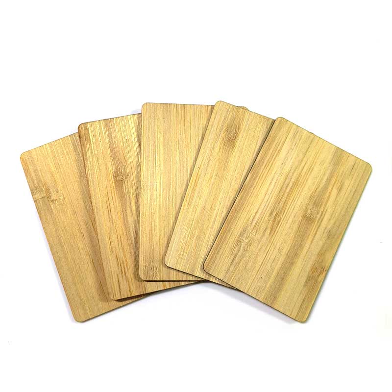 ISO Standart 13.56MHz Ahşap Kartvizit NFC Kart Erişim Kontrol Sistemi için Boş Kiraz Ahşap Kart göndermeye Hazır