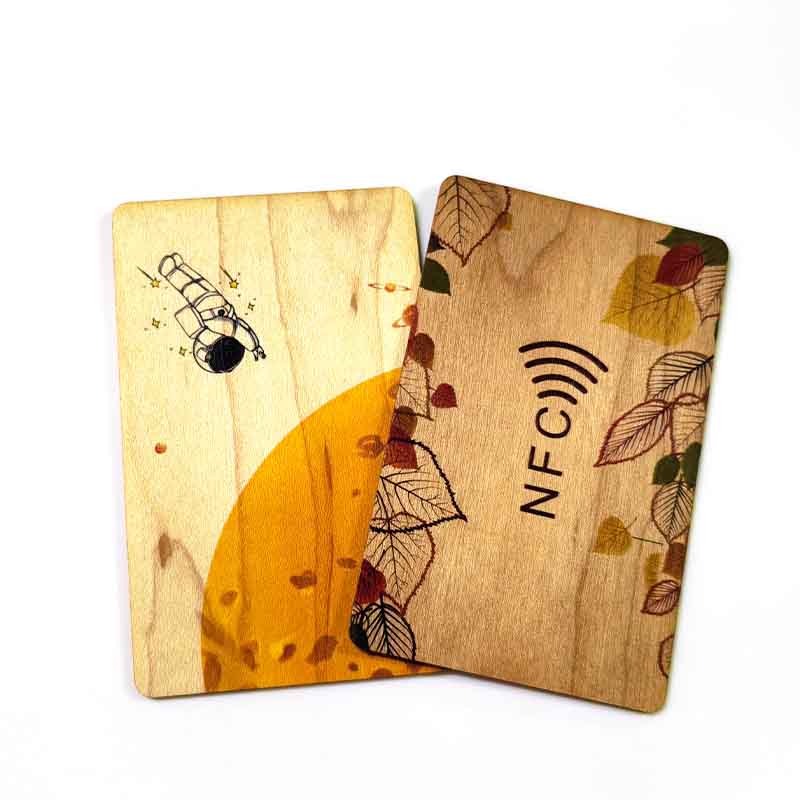 맞춤형 에코 친화적 인 인쇄용 스마트 나무 대나무 NFC 목재 명함 조각을위한 호텔 도어 잠금 시스템