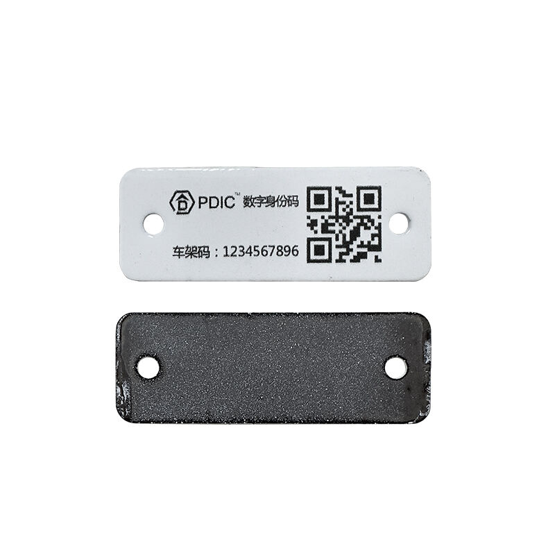 부식 방지 경 사진 메탈 세라믹 원통형 라벨 금속 가죽 라벨 모바일 공유 자전거 관리에 적합합니다.