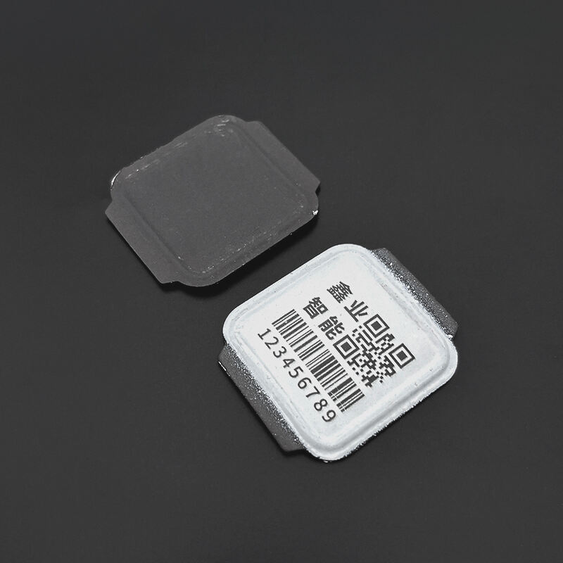 Etiqueta de esmalte Código QR resistente a alta temperatura La etiqueta metálica de metal Corrosión Corrosión Cilindro Cilindro Cilindro Cilindro QR