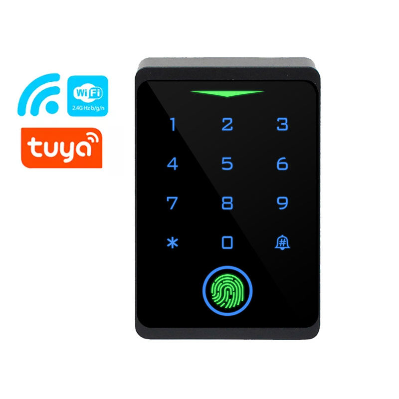 Tuya App Kapı Kilidi IP66 Su Geçirmez Anahtarsız Parmak İzi WiFi Erişim Kontrolü Bağımsız Tuş Takımı Parmak İzi EM RFID KART KAPI