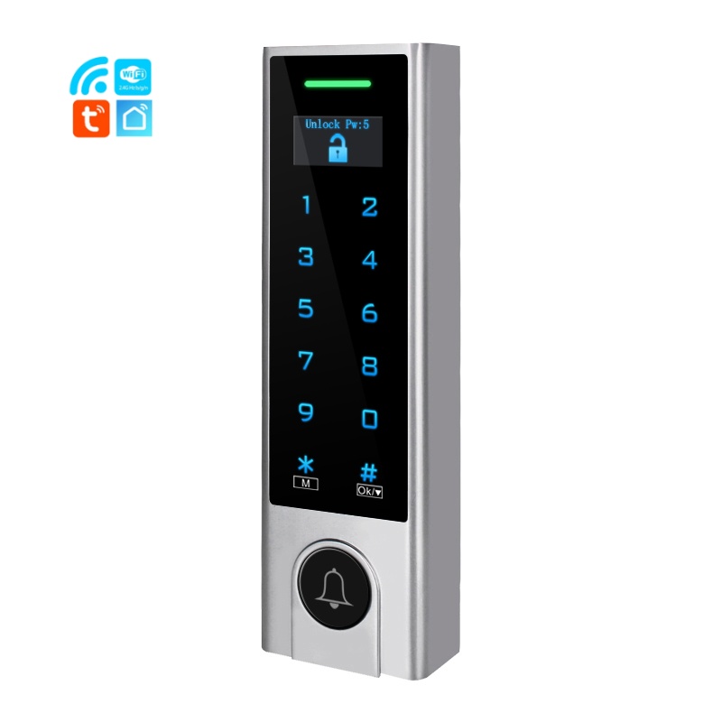 TUYA Smart WiFi Contrôle d'accès lecteur de touche tactile Camera vidéo Camera Fonction de porte télécommande Contrôle d'accès à déverrouillage