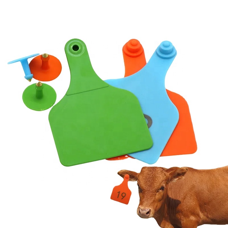 무료 맞춤형 인쇄물이있는 번호가 매겨진 소 암소 귀 태그