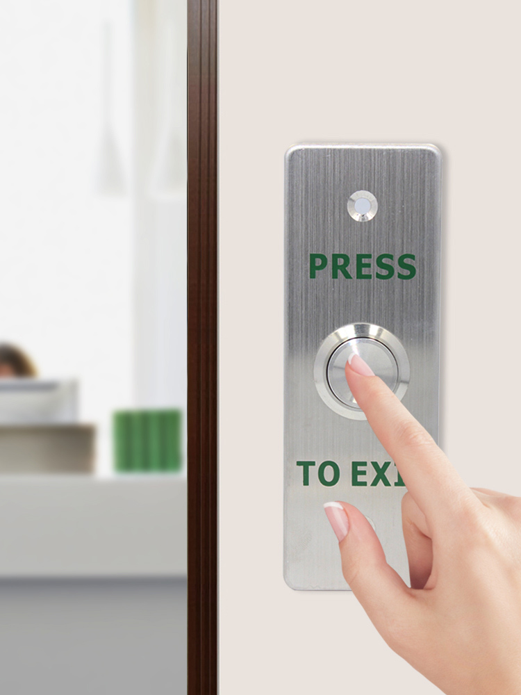 Access Control Waterproof Button Switch Metal Exit Push Button Door IP65 Waterproof Open Push to Exit Button