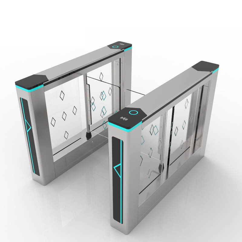 Custom Face Recognition Swing Turnstile Security Acess Control RFID SUS304 Fast Induction Swing Barrier Gate Turnstile