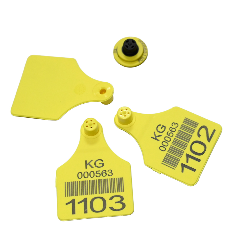 134.2kHz 저주파 플라스틱 RFID 동물 소 귀구 태그 살아있는 스톡 소를 세는 양 돼지 귀 태그