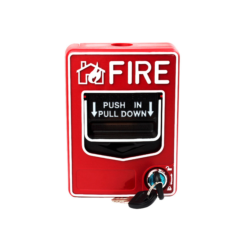 Red Manual Call Point Emergency Button Fire Alarm System's Pull Down Station Release Push Press Button Fire Detection System