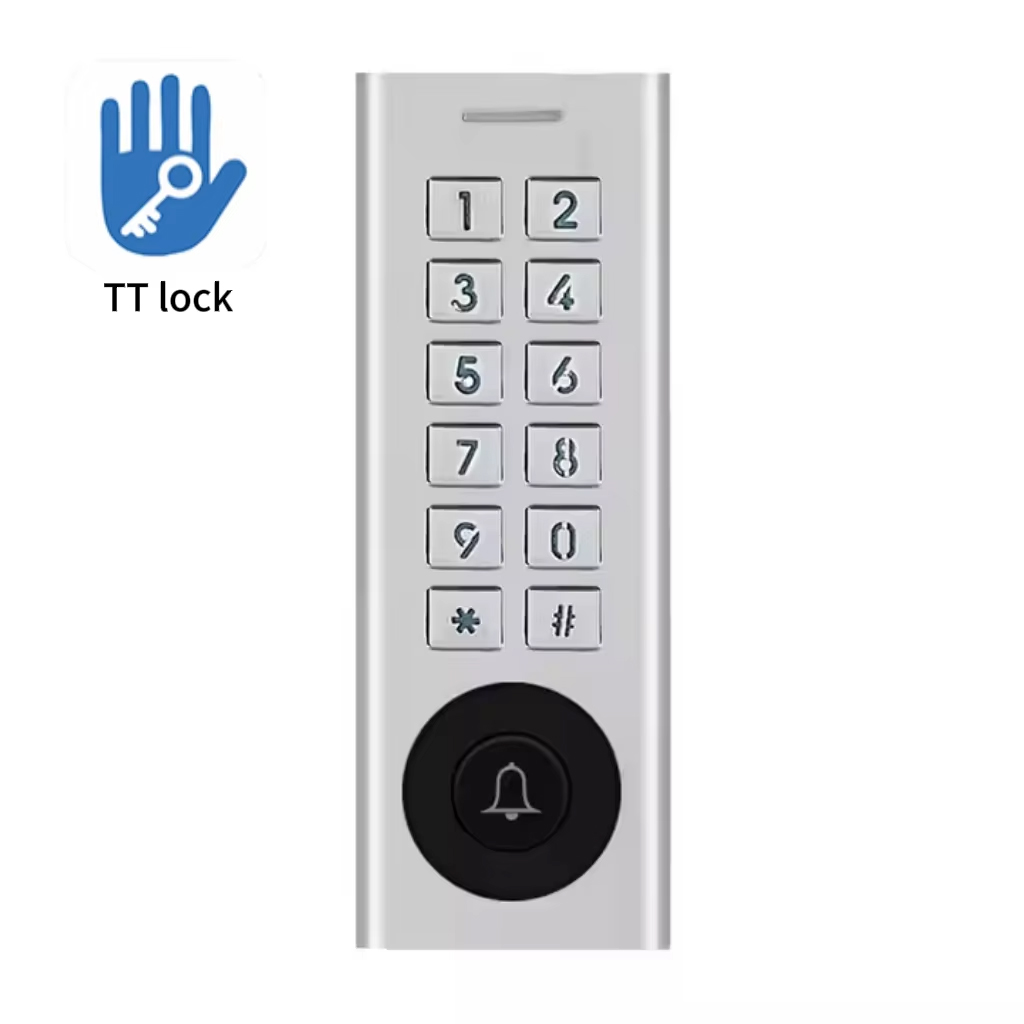 Factory Price K12-Ble Waterproof TTlock Bluetooth/WIFI Digital Metal Keypad Access Control Proximity Card Standalone Smart Access Control