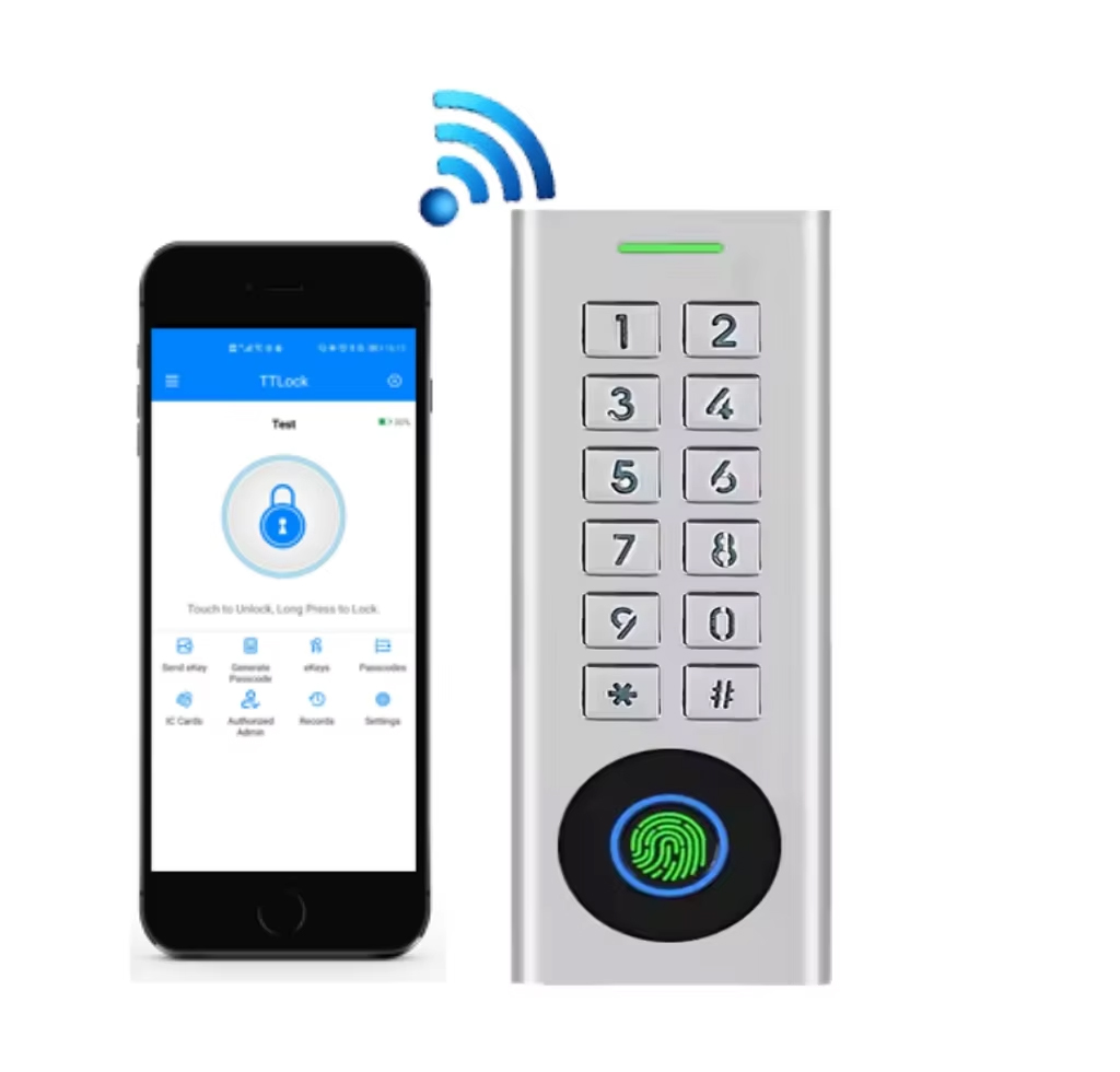 TTlock Bluetooth WiFi Fingerprint Access Control | China 13.56MHz Mifare NFC RFID Card Reader Manufacturer