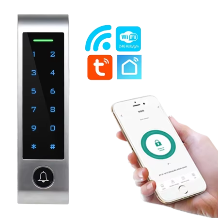 Китай Tuya WiFi Биометрический контроль доступа | Поставщик двухчастотного RFID-контроллера доступа к умным дверям с отпечатками пальцев на лице