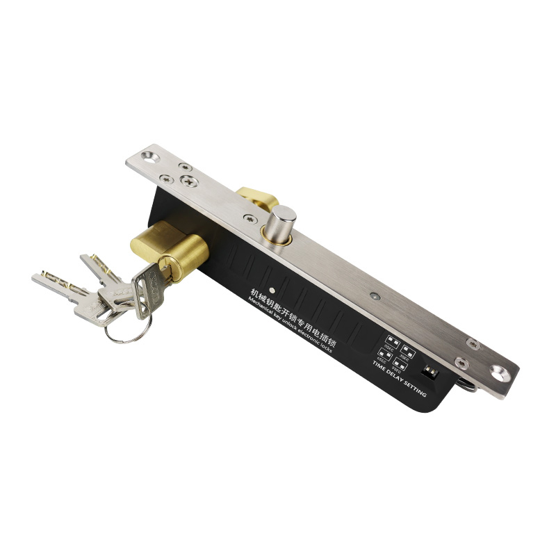 Арнайы болт электрлі құлыпты реттелетін кідірту кілті құлпын ашатын электрлік тұтқыр болт DC12V қол жеткізуді басқару жүйесіне арналған электрлік есік құлпы