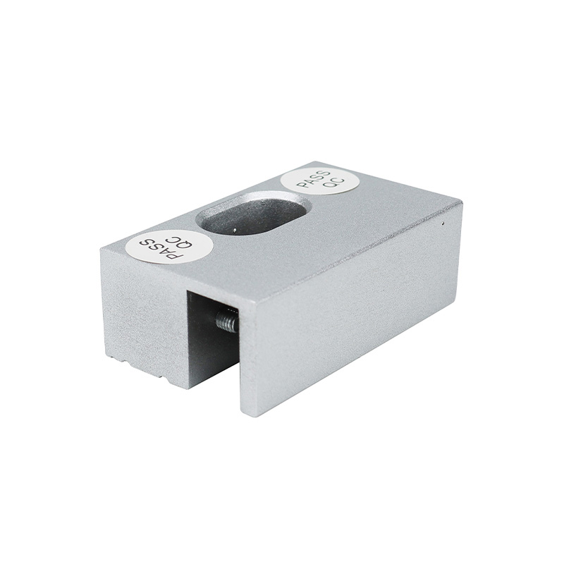 Fornecedor de fábrica na China Suporte de liga de alumínio durável de alta resistência de 80 mm para suporte de trava de parafuso elétrico de porta de vidro sem moldura