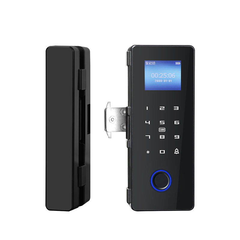Tindahan ng Supplier ng Pabrika ng China Smart Lock Frameless Fingerprint Password Card ng Opisina na Glass Door Fingerprint Lock