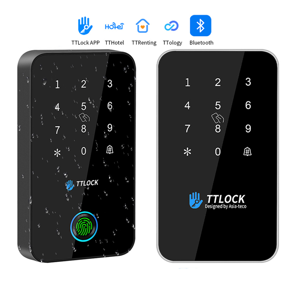 TTLOCK App Bluetooth 13.56Mhz RFID contrôleur de porte télécommande clavier mot de passe carte IP67 étanche