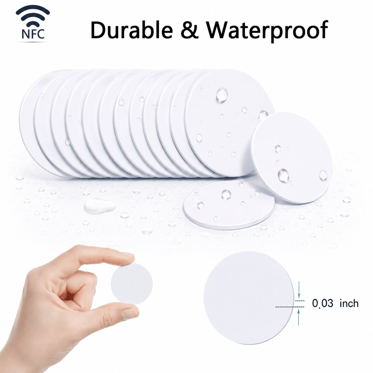 چین ISO15693 13.56MHz NFC RFID برچسب سکه