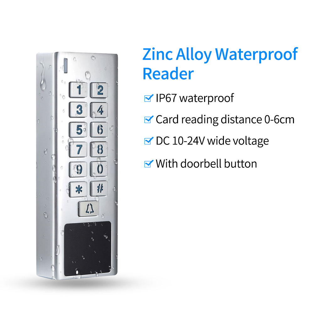 Controlador de acceso RFID de aleación de zinc de Shenzhen 3000 fabricantes de usuarios