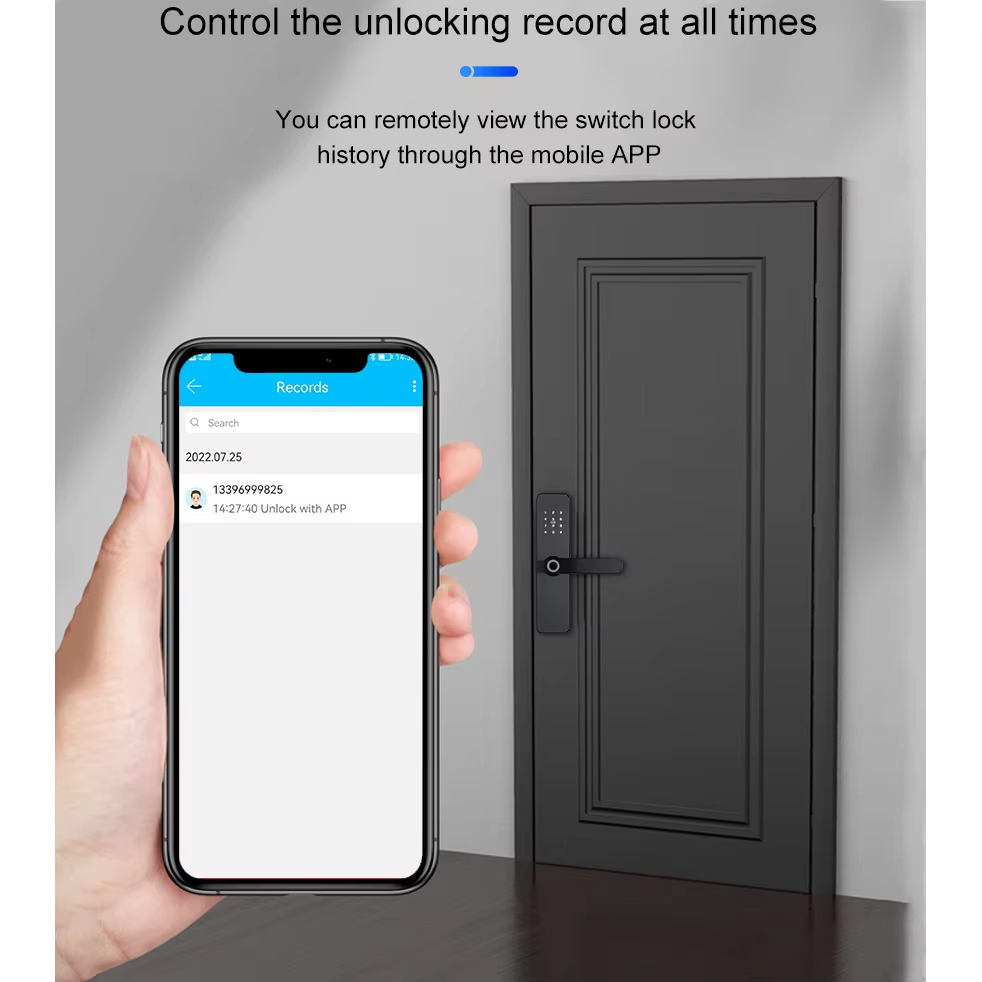 中国 ゴールドブリッジ、アパート向けTTLock Tuya WiFi生体認証指紋ドアロックを発表 メーカー