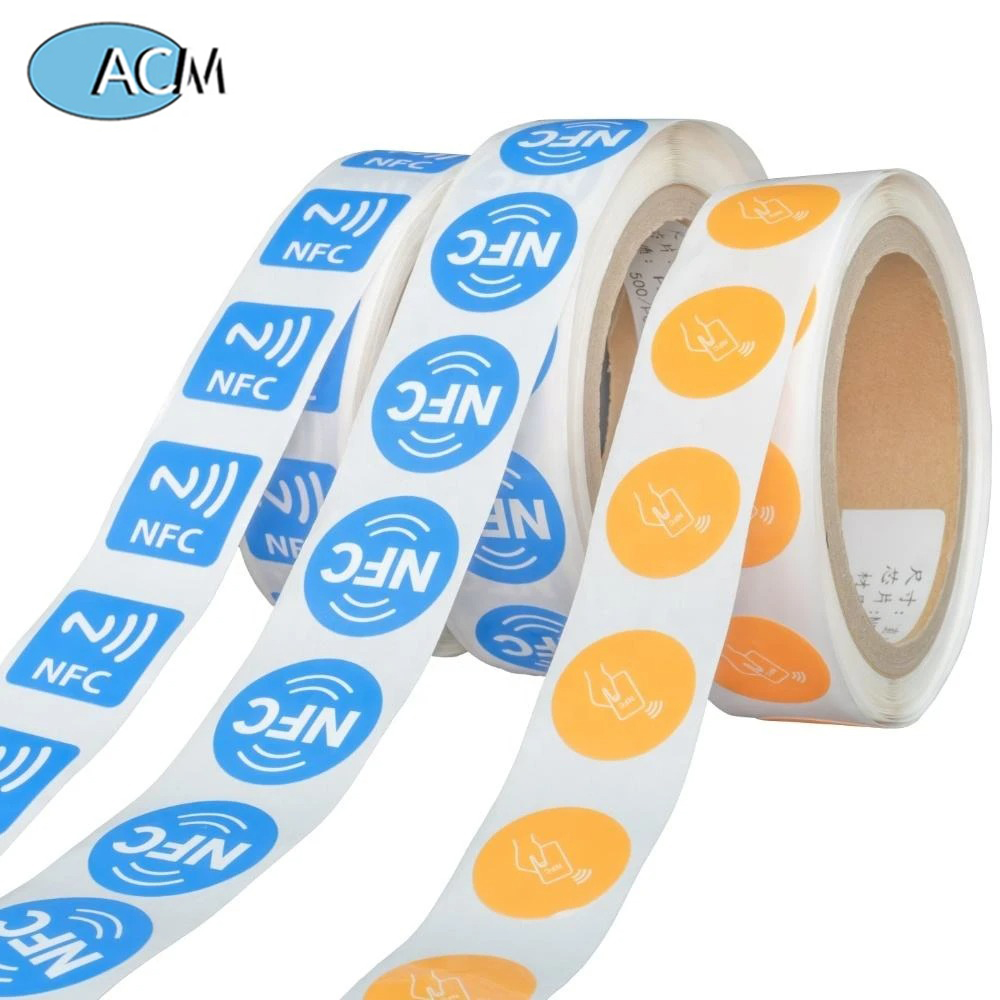 Jumla Ntag213 215 216 lebo ya lebo ya RFID inayoweza kuchapishwa hf nfc 20*20mm