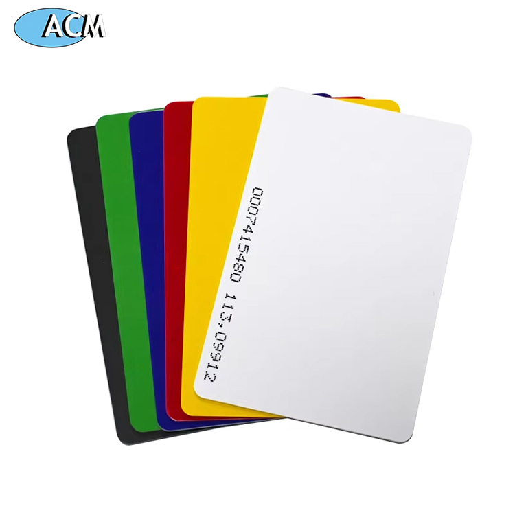 중국 공장 125kHz TK4100 PVC 빈 RFID 카드 흰색 플라스틱 근접 스마트 카드