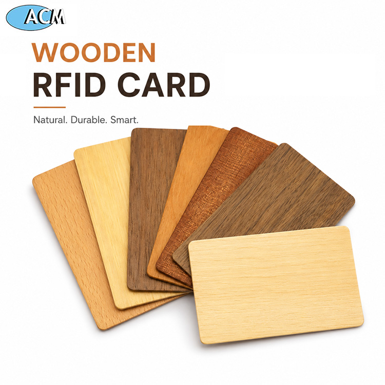Printing Access Control Proximity Card Bamboo Wood Business Cards RFID ISO14443A Smart NFC Wooden Hotel Key Card - COPY - osk5tt