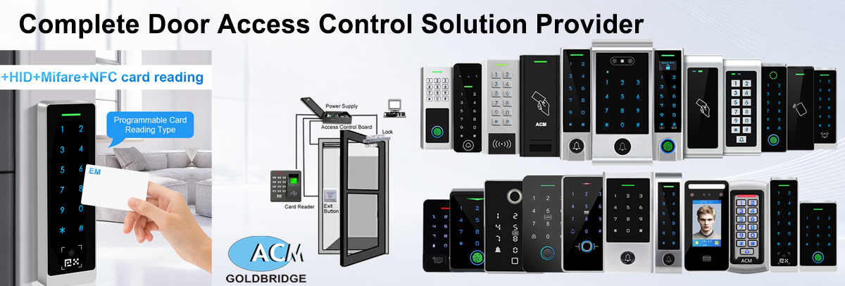 Goldbridge Biometric Fingerprint Access Control System Tuya Alexa Compatible WiFi for Smart Home Apartment