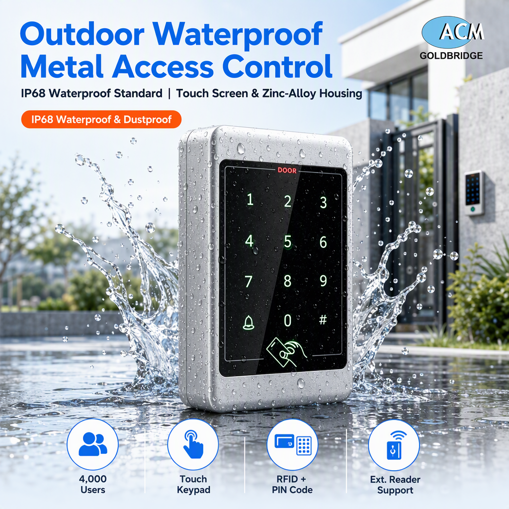 Indoor Touch Keypad Metal 125KHz RFID Access Controller 4000 Users PIN Code Door Entry System Factory Direct Wholesale with OEM