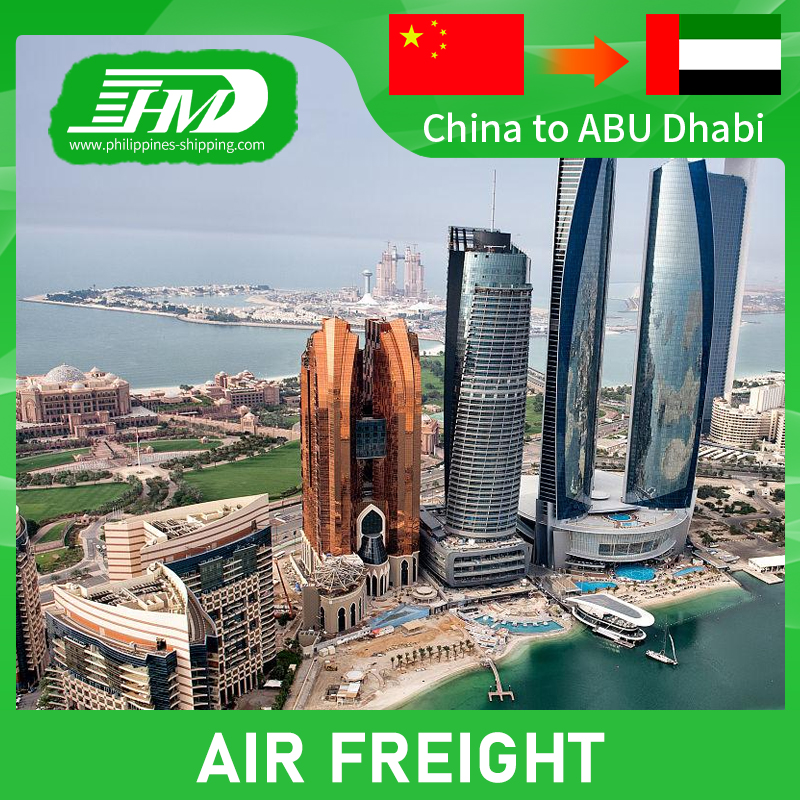 Air shipping freight forwarder from China to ABU Dhabi door to door services warehouse in shenzhen