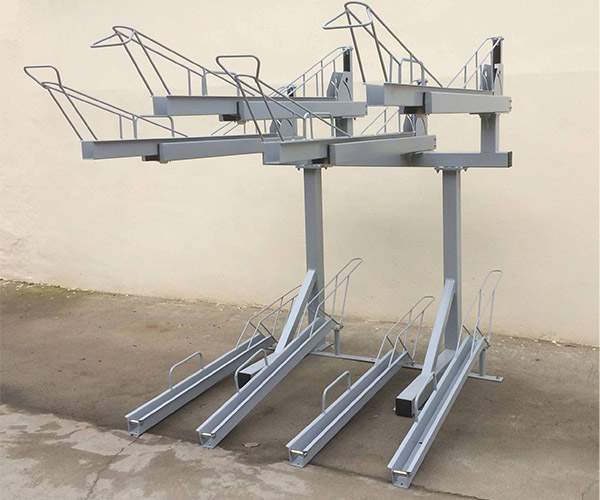 China tweelaags fietsenrek 2 fabrikant