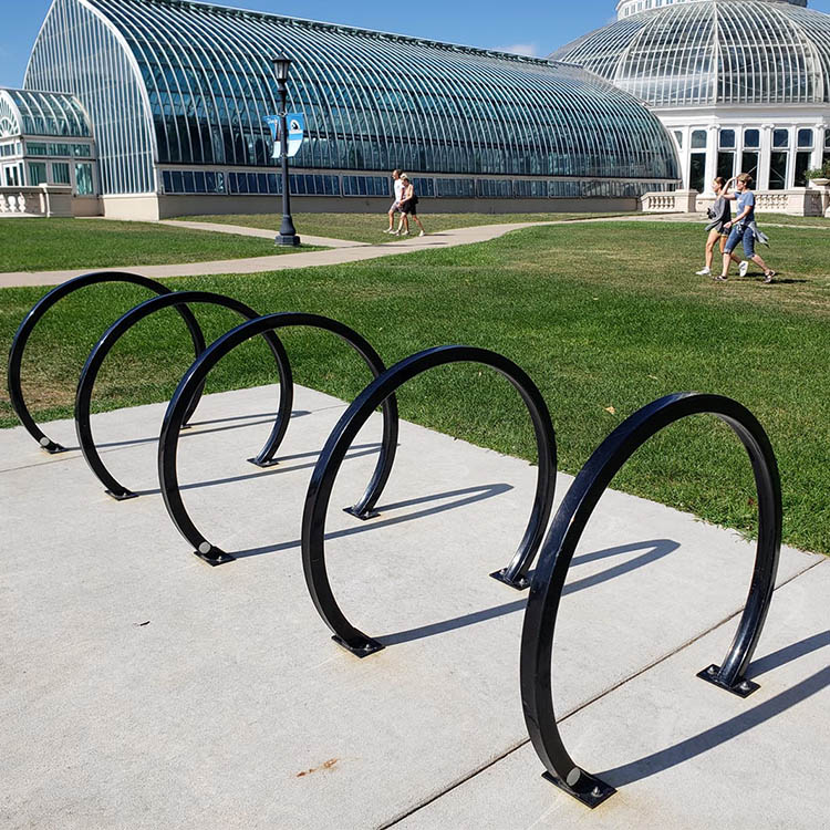 Circle Bike Rack With Square Tubing
